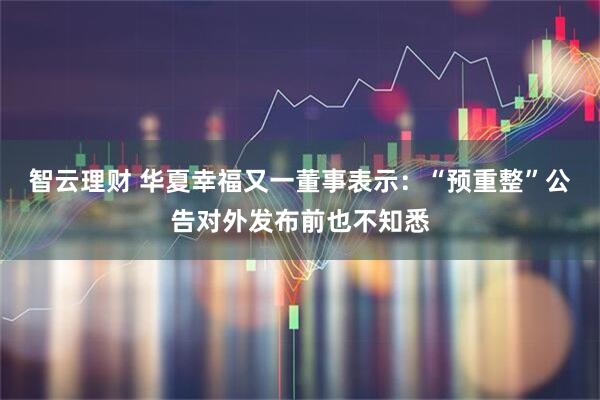 智云理财 华夏幸福又一董事表示：“预重整”公告对外发布前也不知悉