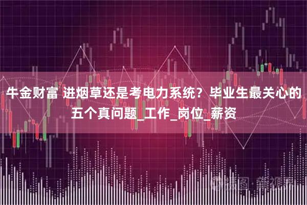 牛金财富 进烟草还是考电力系统？毕业生最关心的五个真问题_工作_岗位_薪资